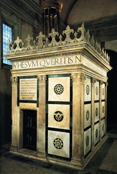 Leon Battista Alberti: Sacellum des S. Sepolcro, Rucellai-Kapelle in S. Pancrazio, Florenz (1467)