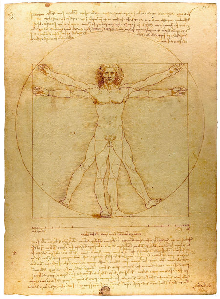 Leonardos Homo ad quadratum